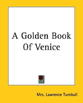 portada a golden book of venice (in English)