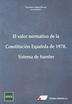 portada Valor Normativo de la Constitucion Espaã‘Ola de 1978