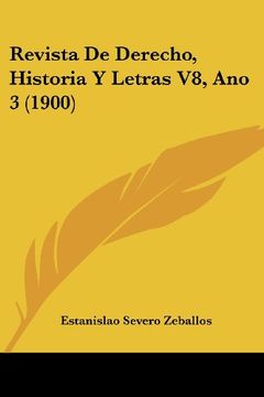 portada Revista de Derecho, Historia y Letras v8, ano 3 (1900)