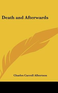 portada death and afterwards (in English)