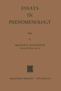 portada Essays in Phenomenology