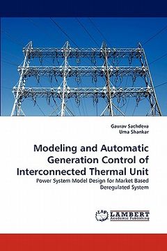 portada modeling and automatic generation control of interconnected thermal unit (en Inglés)