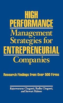 portada high performance management strategies for entrepreneurial companies: research findings from over 500 firms