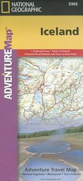 portada iceland adventure travel map (en Inglés)