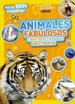 portada Animales Fabulosos: Libro de Actividades con Etiquetas