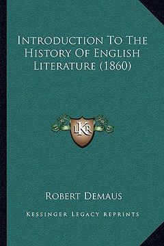portada introduction to the history of english literature (1860)