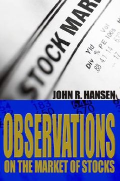 portada observations on the market of stocks (en Inglés)