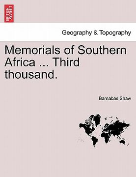 portada memorials of southern africa ... third thousand. (in English)