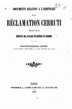 portada Documents relatifs a l'arbitrage de la réclamation Cerruti (in French)