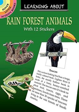 portada Learning About Rain Forest Animals (Dover Little Activity Books) (en Inglés)
