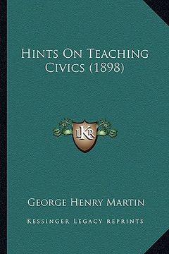 portada hints on teaching civics (1898) (en Inglés)