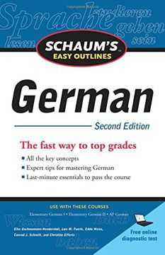 portada Schaum's Easy Outline of German, Second Edition (Schaum's Easy Outlines) (en Inglés)