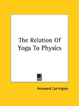 portada the relation of yoga to physics