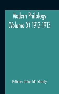 portada Modern Philology (Volume X) 1912-1913