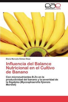 portada influencia del balance nutricional en el cultivo de banano (in Spanish)