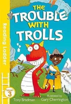 portada Trouble With Trolls: Level 3 (Reading Ladder) 