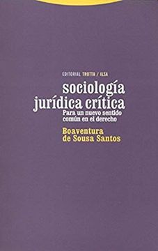 portada Sociologia Juridica Critica: Para un Nuevo Sentido Comun en el Derecho (in Spanish)