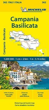 portada Campania - Michelin Local map 362 (en Inglés)
