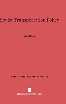 portada Soviet Transportation Policy (Russian Research Center Studies) (en Inglés)