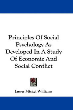 portada principles of social psychology as developed in a study of economic and social conflict (in English)