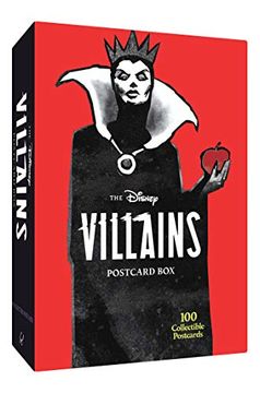 portada The Disney Villains Postcard Box: 100 Collectible Postcards (en Inglés)