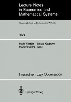 portada interactive fuzzy optimization (en Inglés)