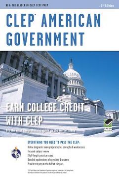 portada clep american government with online practice tests