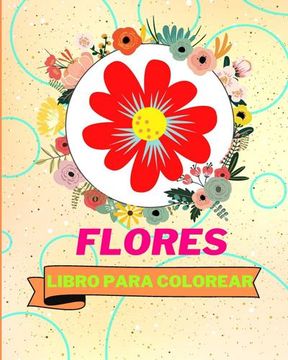 portada Libro Para Colorear con Flores