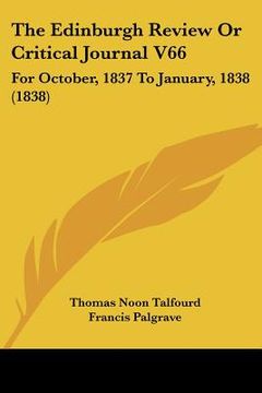 portada the edinburgh review or critical journal v66: for october, 1837 to january, 1838 (1838) (in English)