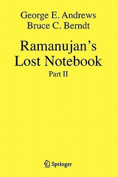 portada ramanujan's lost not: part ii (en Inglés)