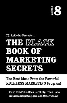 portada the black book of marketing secrets, vol. 8 (en Inglés)