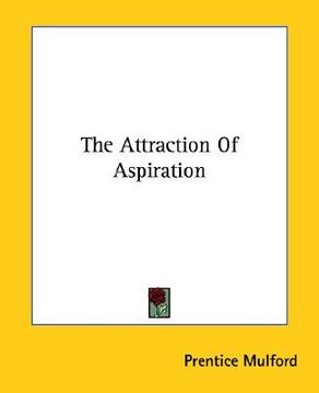 portada the attraction of aspiration (en Inglés)