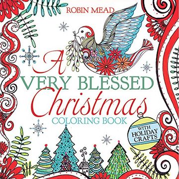 portada A Very Blessed Christmas Coloring Book (en Inglés)