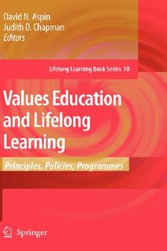 portada values education and lifelong learning: principles, policies, programmes (en Inglés)