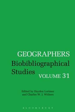 portada geographers: biobibliographical studies (in English)