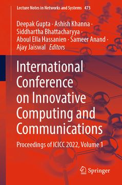 portada International Conference on Innovative Computing and Communications: Proceedings of ICICC 2022, Volume 1 (in English)