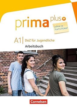 portada Prima Plus a1 - Arbeitsbuch mit Audio-, Lösungs- und Zusatzübungen-Downloads: Leben in Deutschland (en Alemán)