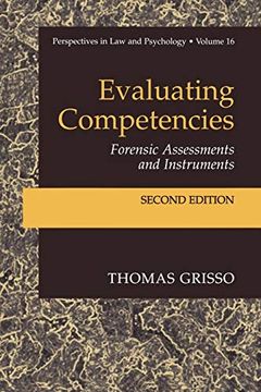 portada Evaluating Competencies: Forensic Assessments and Instruments (Perspectives in law & Psychology) (en Inglés)