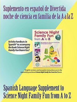 portada spanish supplement to science night family fun from a to z