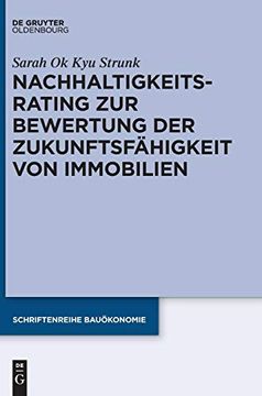 portada Nachhaltigkeitsrating zur Bewertung der Zukunftsf Higkeit von Immobilien (Schriftenreihe Bauokonomie) (in German)