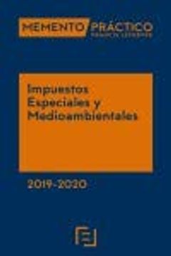 portada Memento Impuestos Especiales y Medioambientales 2019-2020 (in Spanish)