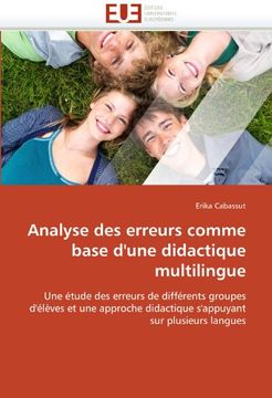 portada Analyse Des Erreurs Comme Base D'Une Didactique Multilingue