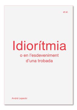 portada Idiorítmia (in Catalá)