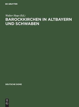 portada Barockkirchen in Altbayern Und Schwaben (in German)