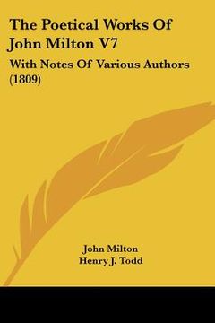 portada the poetical works of john milton v7: with notes of various authors (1809) (en Inglés)