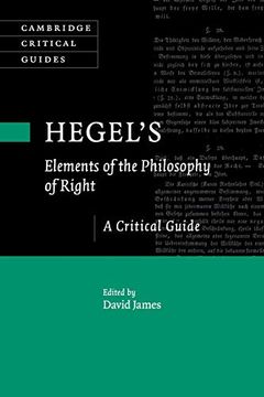 portada Hegel's ‘Elements of the Philosophy of Right': A Critical Guide (Cambridge Critical Guides) (in English)