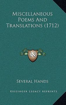 portada miscellaneous poems and translations (1712) (en Inglés)