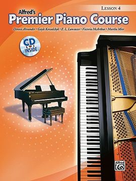 portada premier piano course, lesson 4 [with cd] (en Inglés)