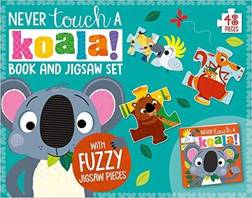 portada Never Touch a Koala Book and Touch and Feel Jigsaw Boxset (en Inglés)