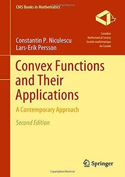 portada Convex Functions and Their Applications: A Contemporary Approach (Cms Books in Mathematics) 